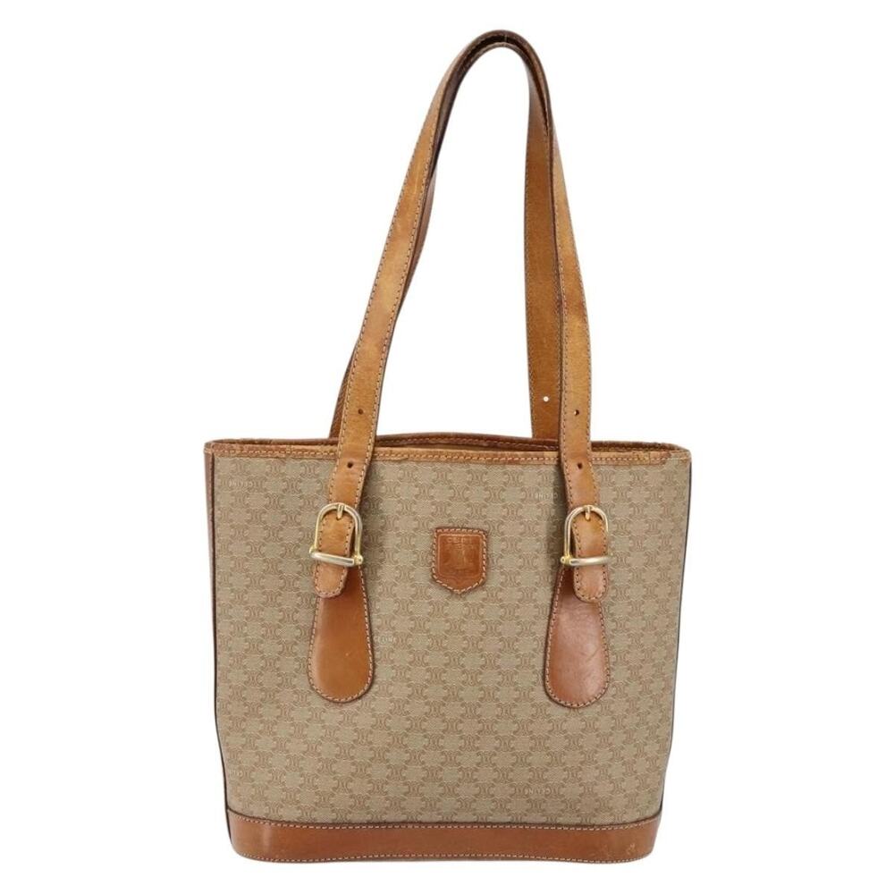 Celine Macadam Tote Bag Beige